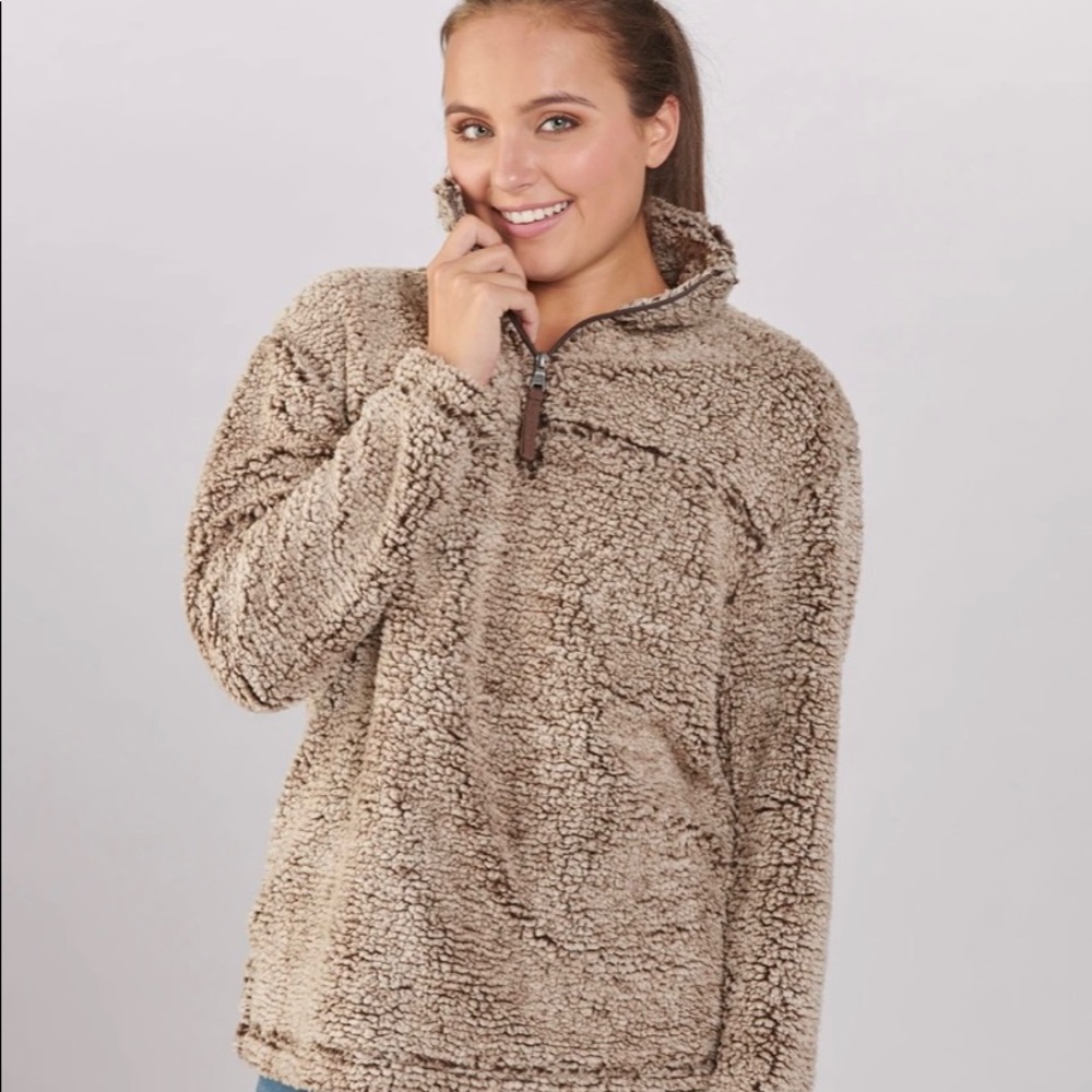 Boxercraft 1/4 zip pullover jacket, frosty chocolate